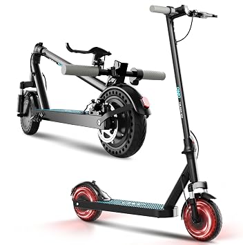 QnQ Electric Scooter, Powerful 500W*2 Dual Peak Motor | Max12/28/35Miles Long Range,Top Speed 15.5/19/22MPH,8.5/10"Tires,Long-Lasting Battery Life,Dual elastomer Suspension.