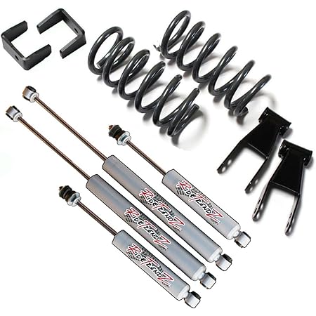 Amazon Com Rtz Compatible With Ford Ranger Pickup Complete Lowering Kit Front 2 Front Lowering Drop Coil Springs 4 Rear Axle Flip Kit Rtz Primo Nitrogen Gas Shocks 4 Cylinder