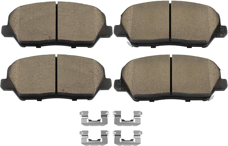 Pastilhas de freio dianteiras cerâmicas SCITOO D1827-8904 para Hyundai Veloster e Kia Forte5 – Jogo com 4 unidades