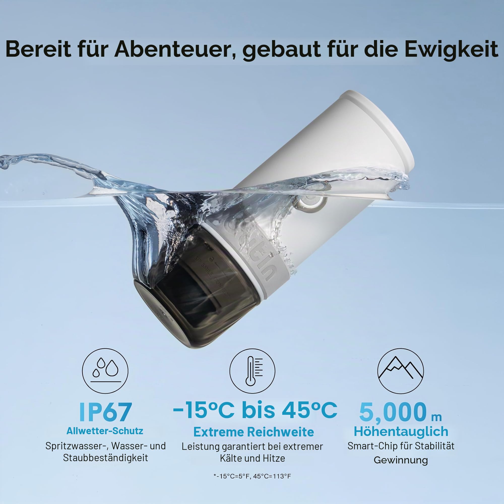 OutIn Mino Tragbare Elektrische Espressomaschine Abnehmbarer Kaffeehalter im Set