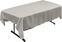 Vista 113 de LA Linen - Mantel rectangular de popelina de poliéster