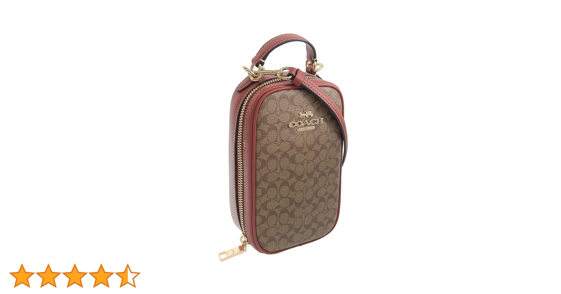 未使用♡COACH 携帯スマホショルダーバッグ ブラウン/ベージュシグネチャー コーチ COACH スマホショルダー （ブラウン） -waja bazar