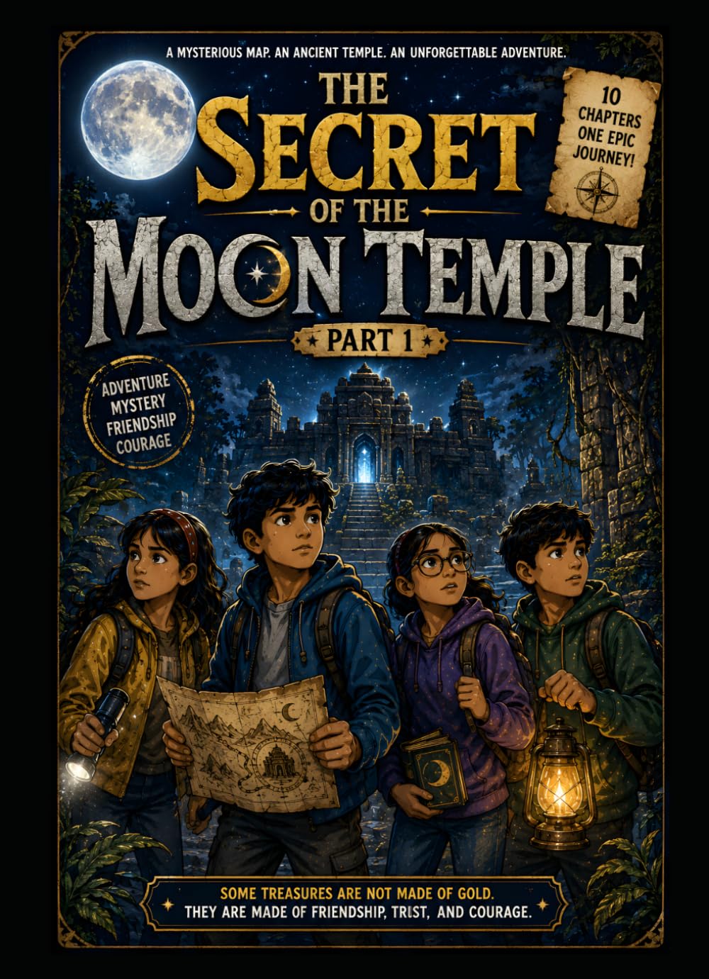 The Secret of the Moon Temple: Part 1: An Epic Adventure of Friendship, Mystery, and Ancient Secrets