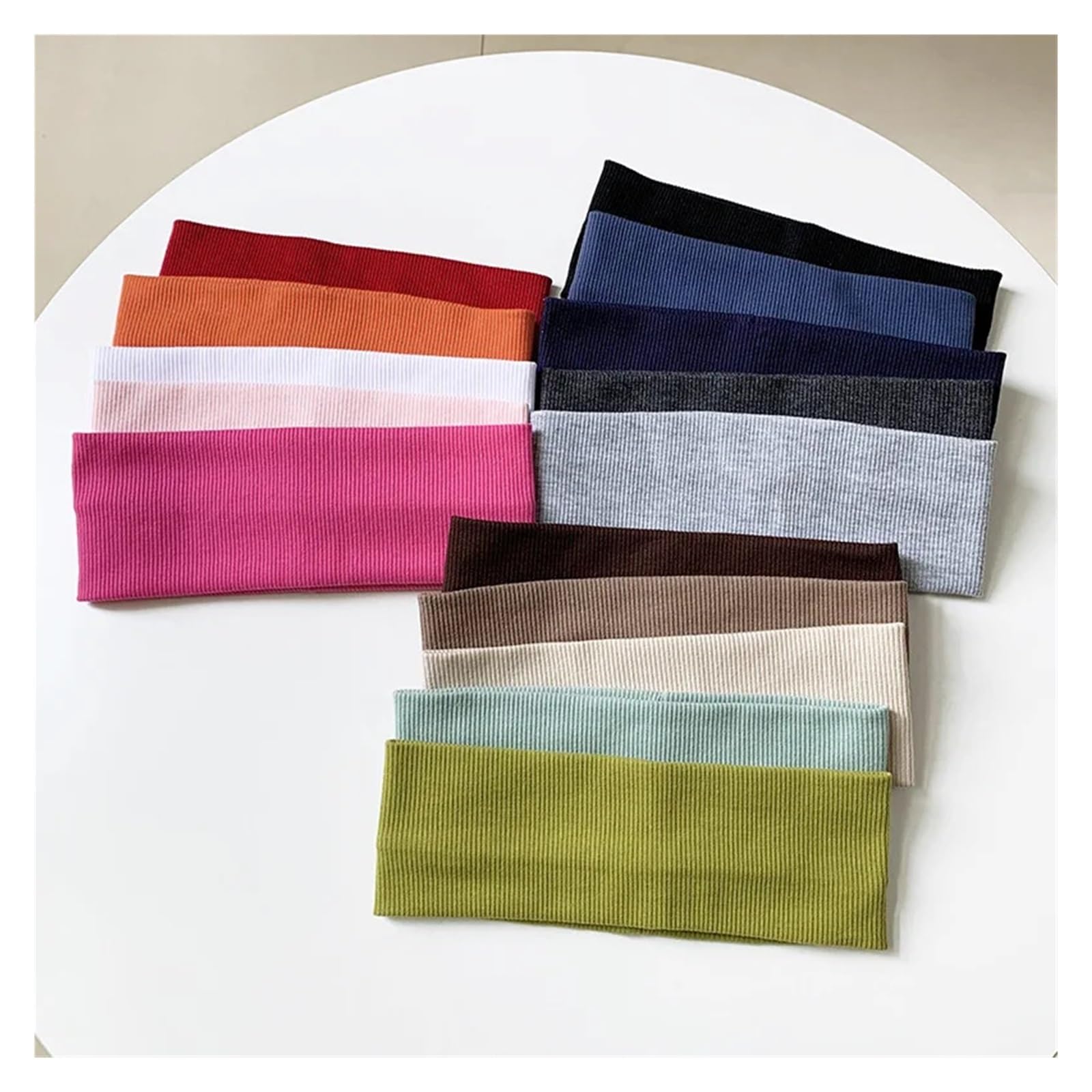 Fasce elastiche per capelli per sport e fitness, confezione da 5, fasce per capelli assorbono il sudore per yoga e corsa, accessori per capelli alla moda