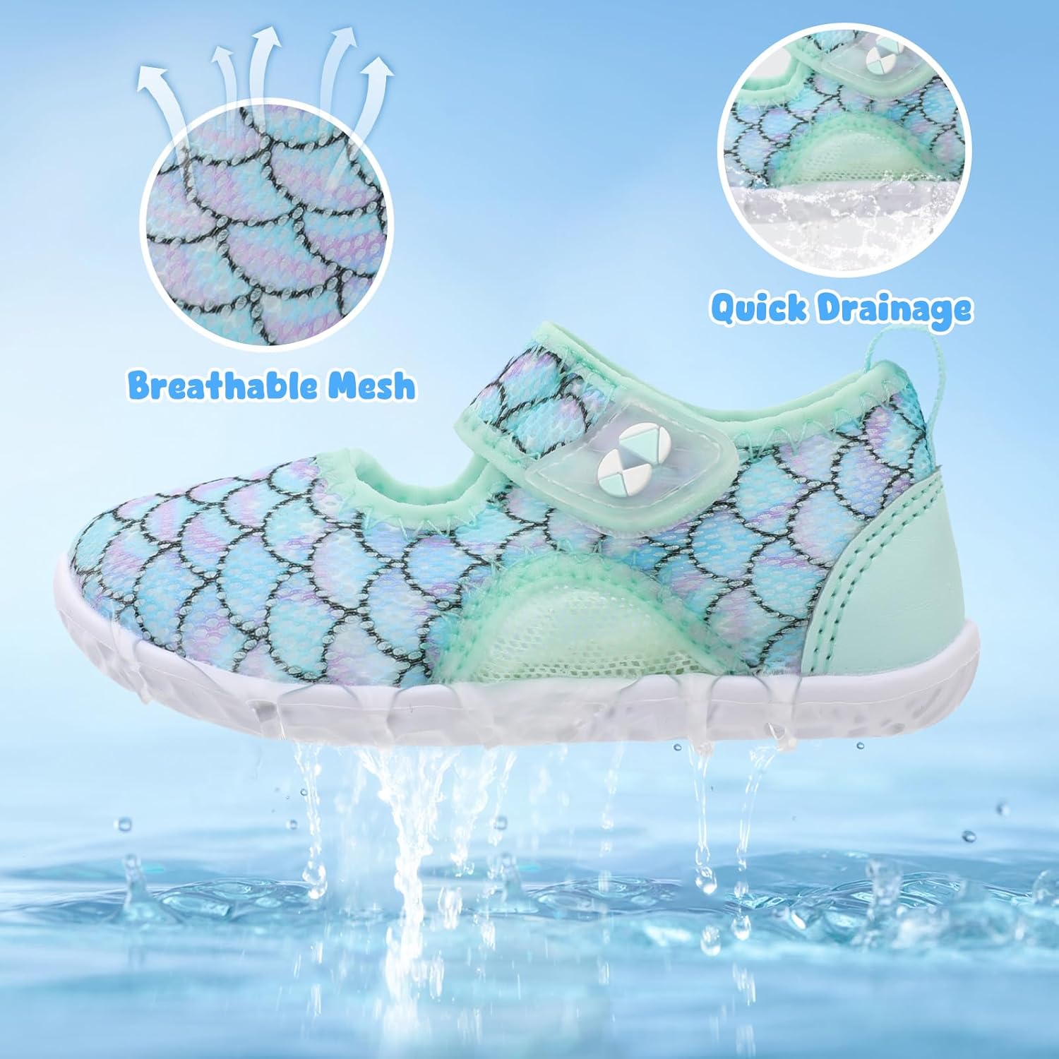 Centipede Demon Toddler Water Shoes Boys Girls Swim Aqua Socks Barefoot Kids Water Sandals Quick Dry Breathable Lightweight for Beach Pool Waterpark - Image 3