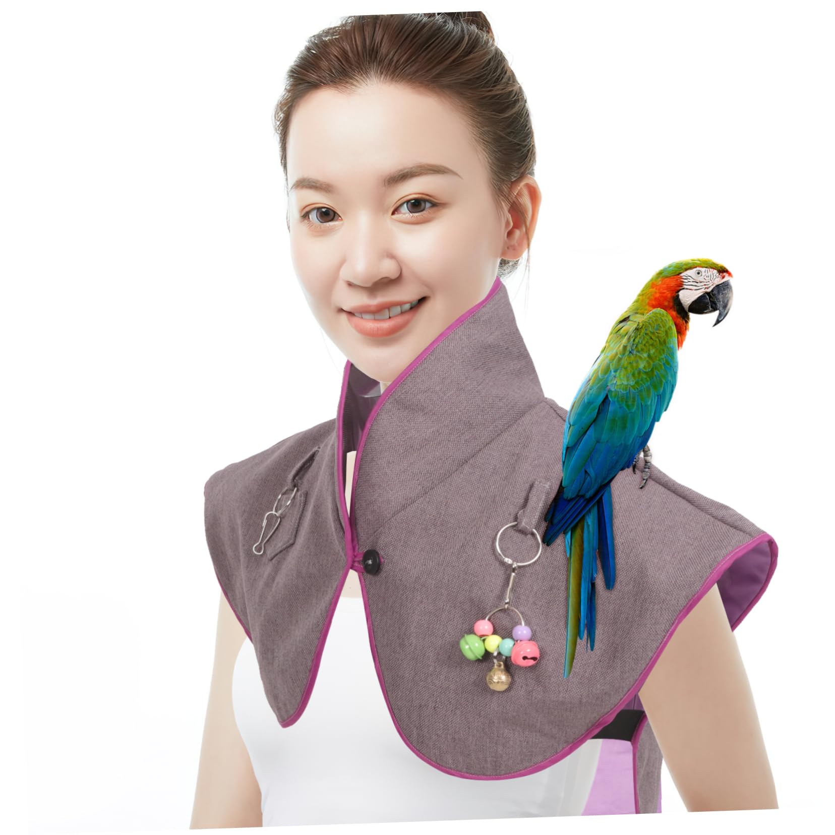 CORHAD Parrot Scratch Shoulder Protector Shawl Bird Comfortable Durable Shoulder Accessory
