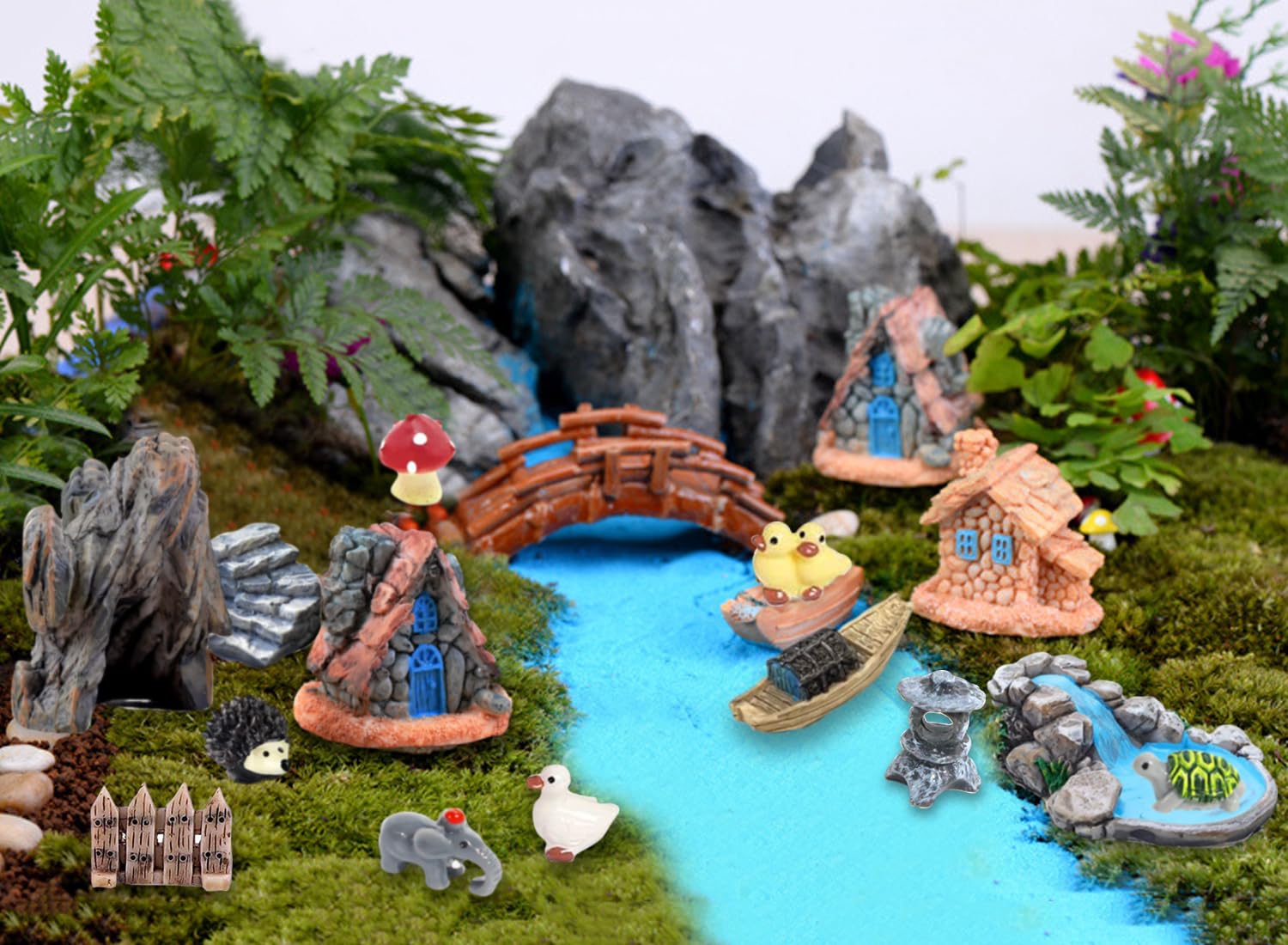 Amazon.com: Fairy Garden Accessories Outdoor, 42 Zen Accessories