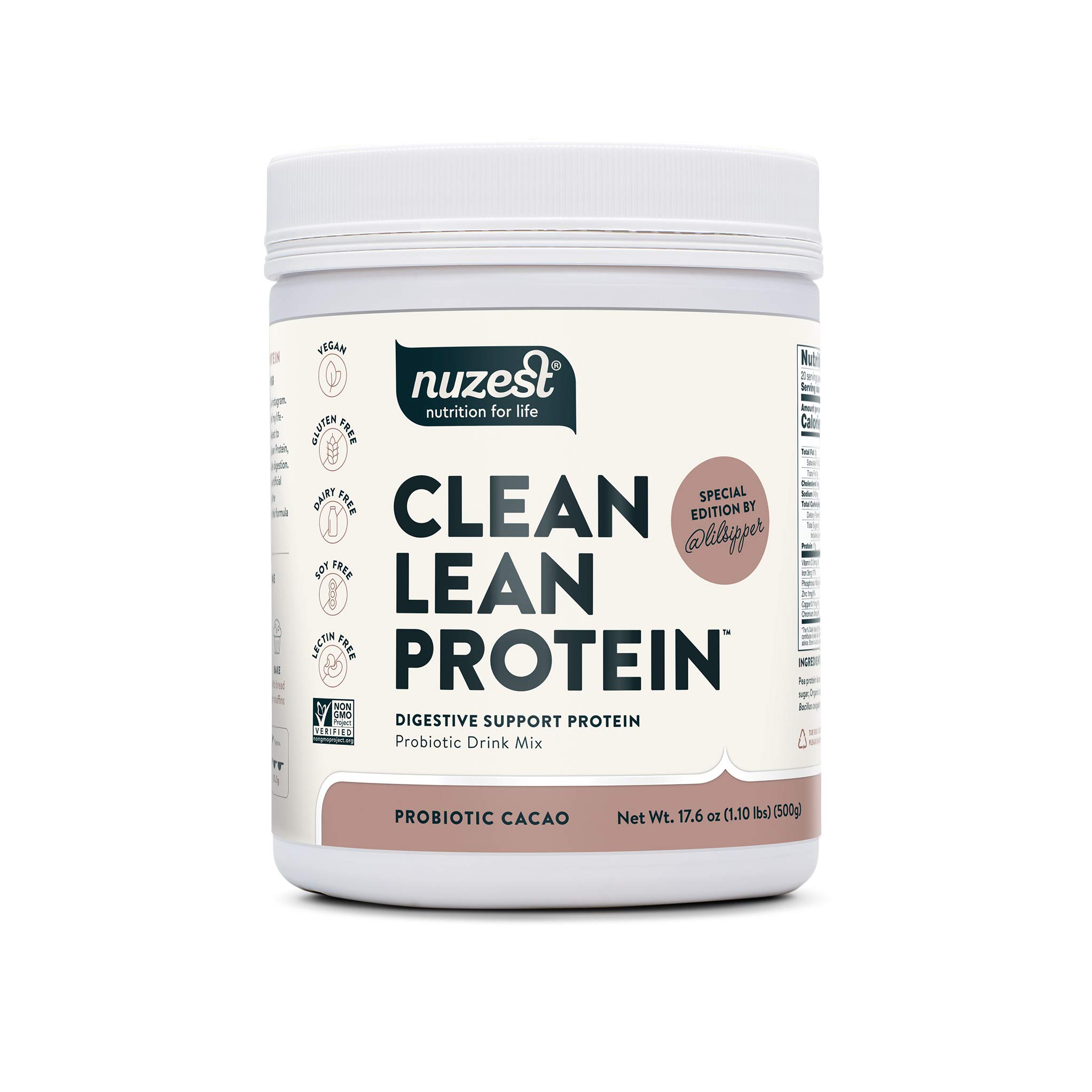 Buy Nuzest Probiotic Cacao Clean Lean Protein Premium Vegan Protein