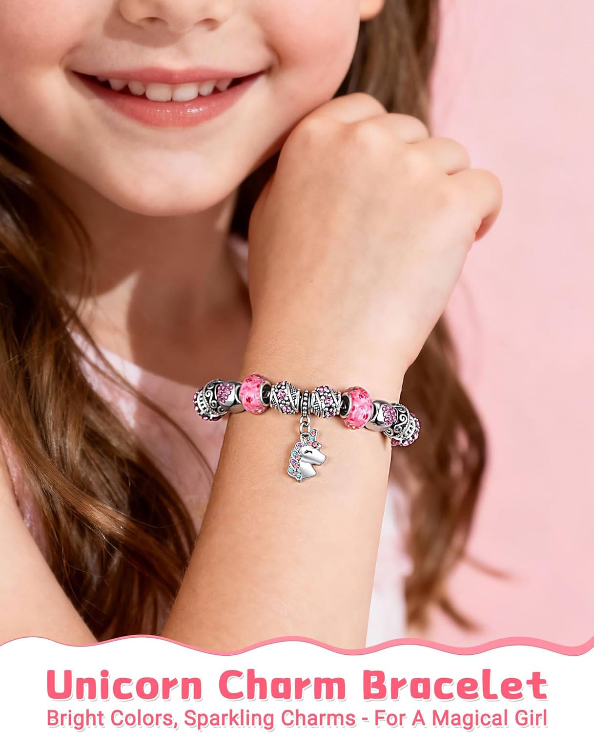 You Are Magical - Unicorn Charm Bracelet for Girls, Christmas Birthday Gifts - Image 2
