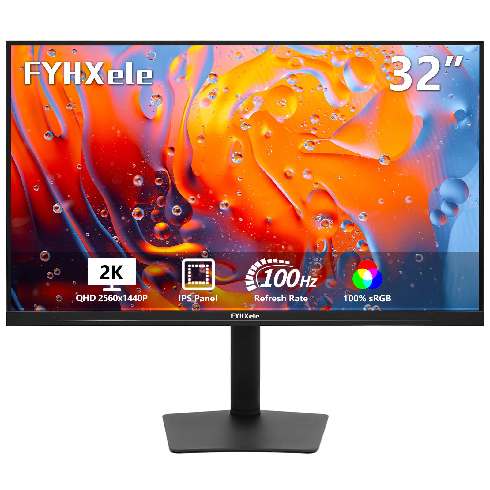 24 Inch Touchscreen Monitor, IPS FHD 1080P Touch PC Display, 100Hz, LED Backlit Multi-Touch Monitor, VESA, HDMI & VGA & USB Computer Touch Screen for Gaming, Business, Warehouse, Bar, Gym