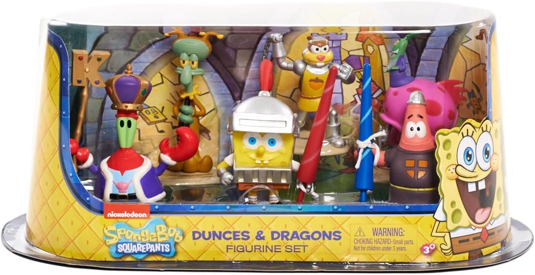 Spongebob Deluxe Collectible Figure Pack Dunces and Dragons