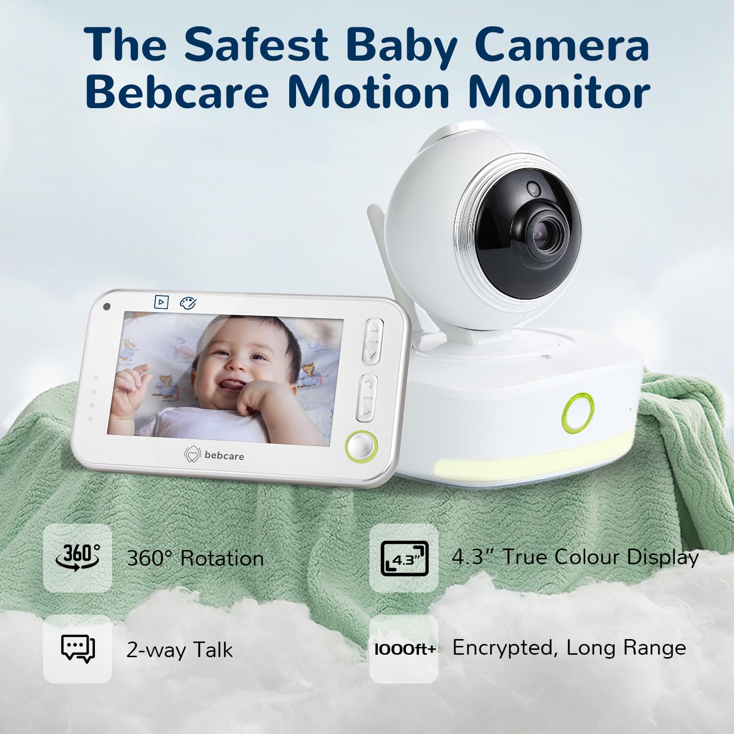 Bebcare Motion Moniteur vidéo numérique pour bébé