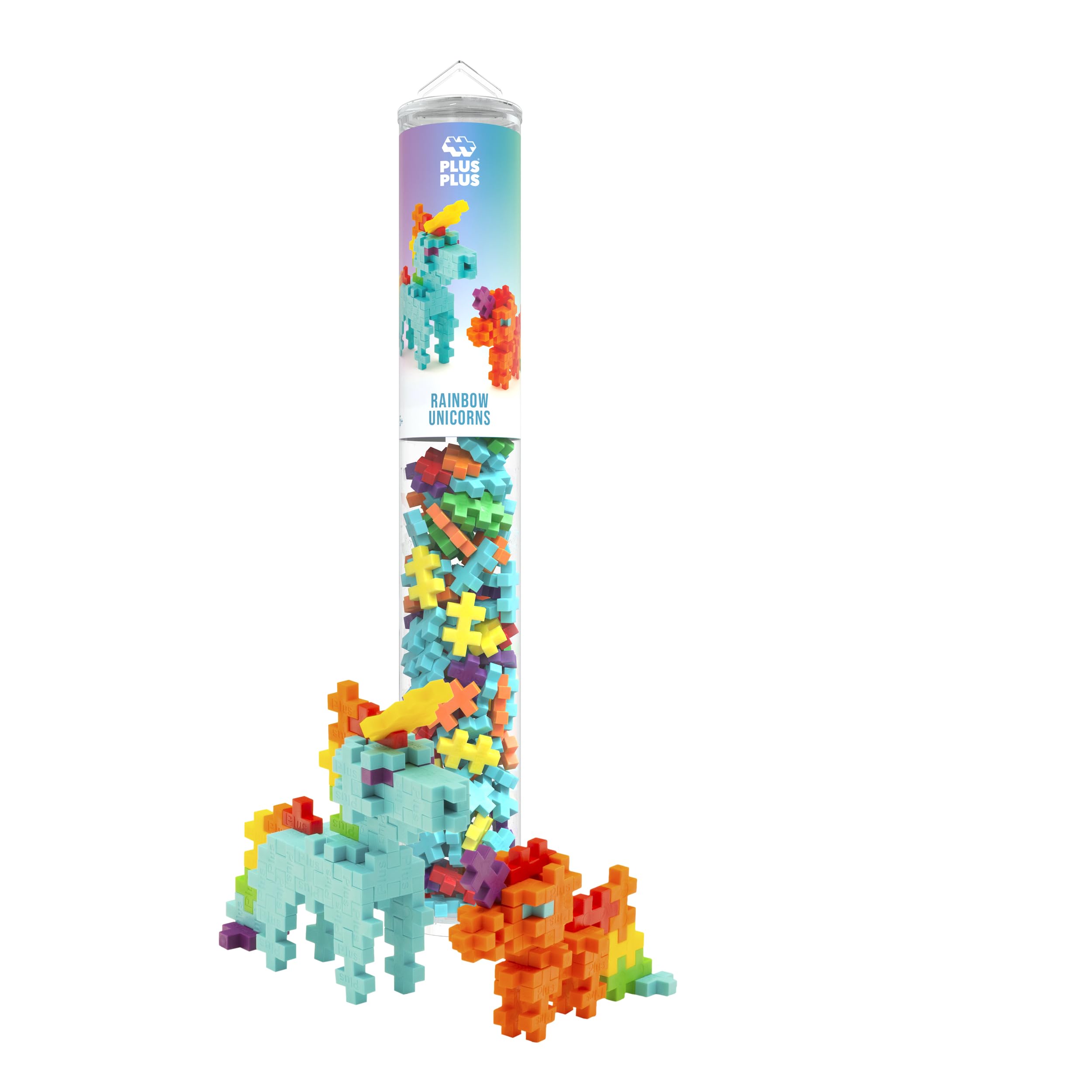 Plus Plus Building Blocks Toy, Unicorn Toys for Kids Creative Learning Resources and STEM Play for Home and Travel