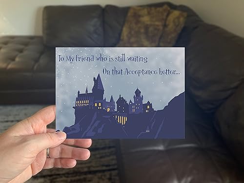 Miniatura 5 de Carta de aceptación de mago, tarjeta de felicitación hecha a mano con temática de la escuela de magos feliz cumpleaños