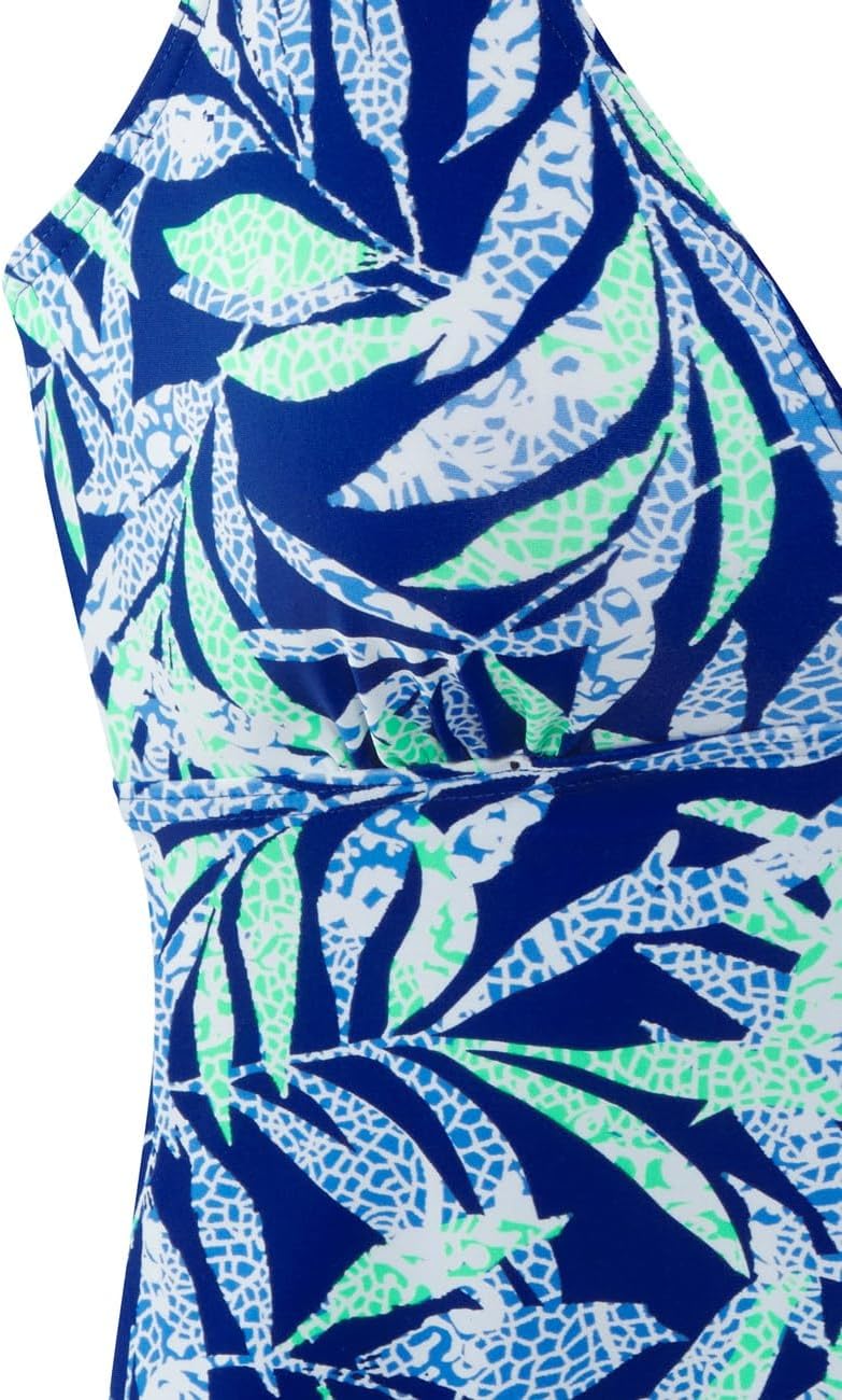 LASCANA Women's Tropical Print Underwire Tankini Top