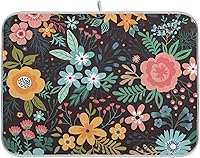 Vista 15 de Cherry Blossom Series - Tapete de secado de platos para encimera de cocina, 18 x 16 pulgadas, tapete absorbente de microfibra para platos