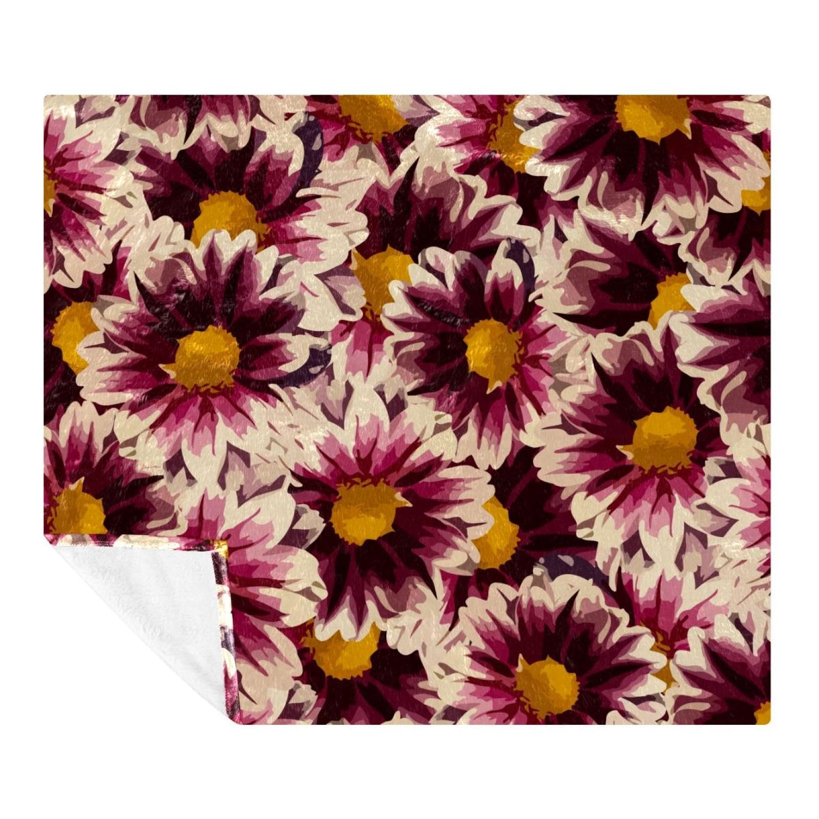Couverture microfibre légère de qualité supérieure à imprimé floral haut de gamme