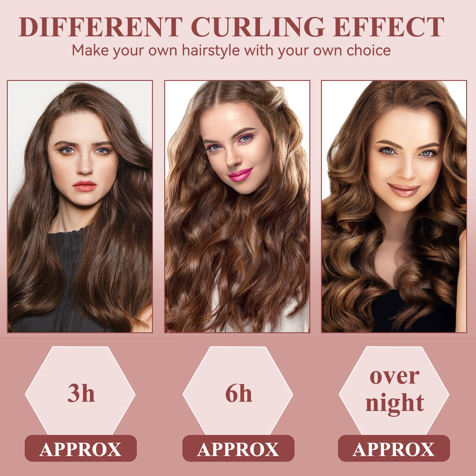 4 Pcs Heatless Curlers, Overnight Heatless Curls - Image 4