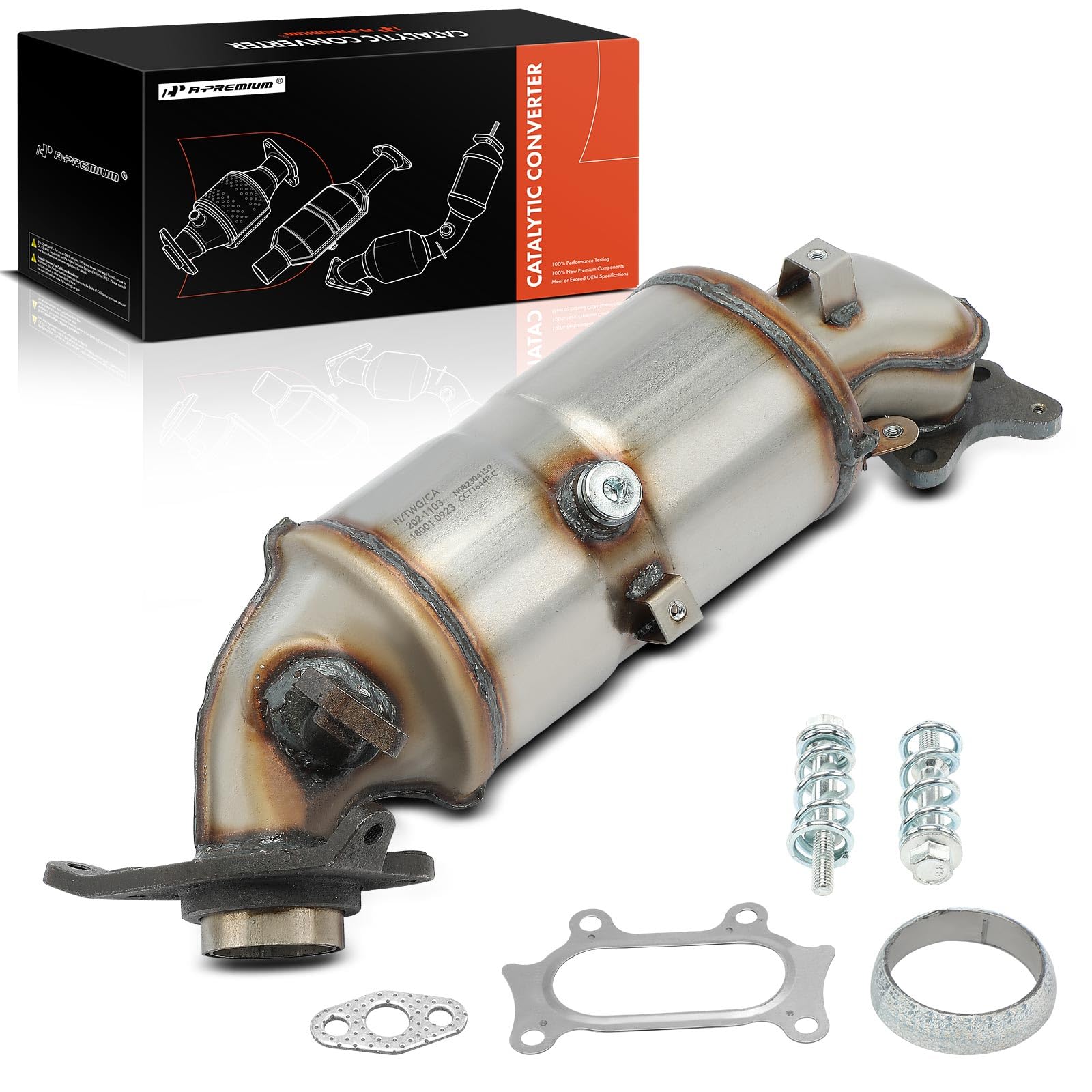 A-Premium Front Catalytic Converter with Gasket Direct-Fit Compatible with Honda Civic 2006-2011 1.8L, EPA Compliant, Replace# 18160RNAA00