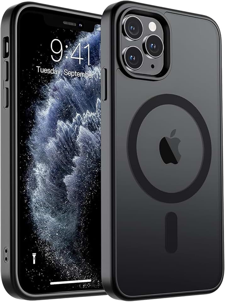 BEMMY Capa Capinha Case Para iPhone, Case Capinha Magnética para iPhone Compatível com Mag-safe, Translúcida Mate Resistente A Choques (iPhone 15). A única Loja Autorizada "Bemmy-BR".