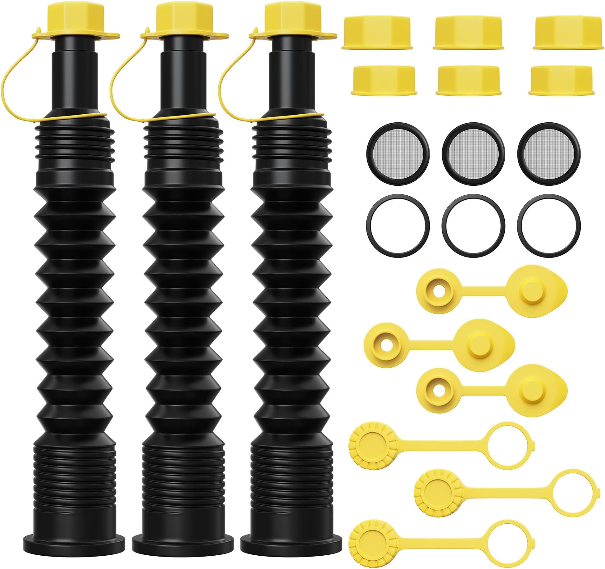 3-kit Universal Gas Can Spout Replacement No Spill, Gas Can Nozzle Spout, Gas Can Caps, Replacement Gas Can Spout, Gas Spout Replacement, Fuel Can Spout, Gas Can Nozzle Replacement, Gas Tank Nozzle