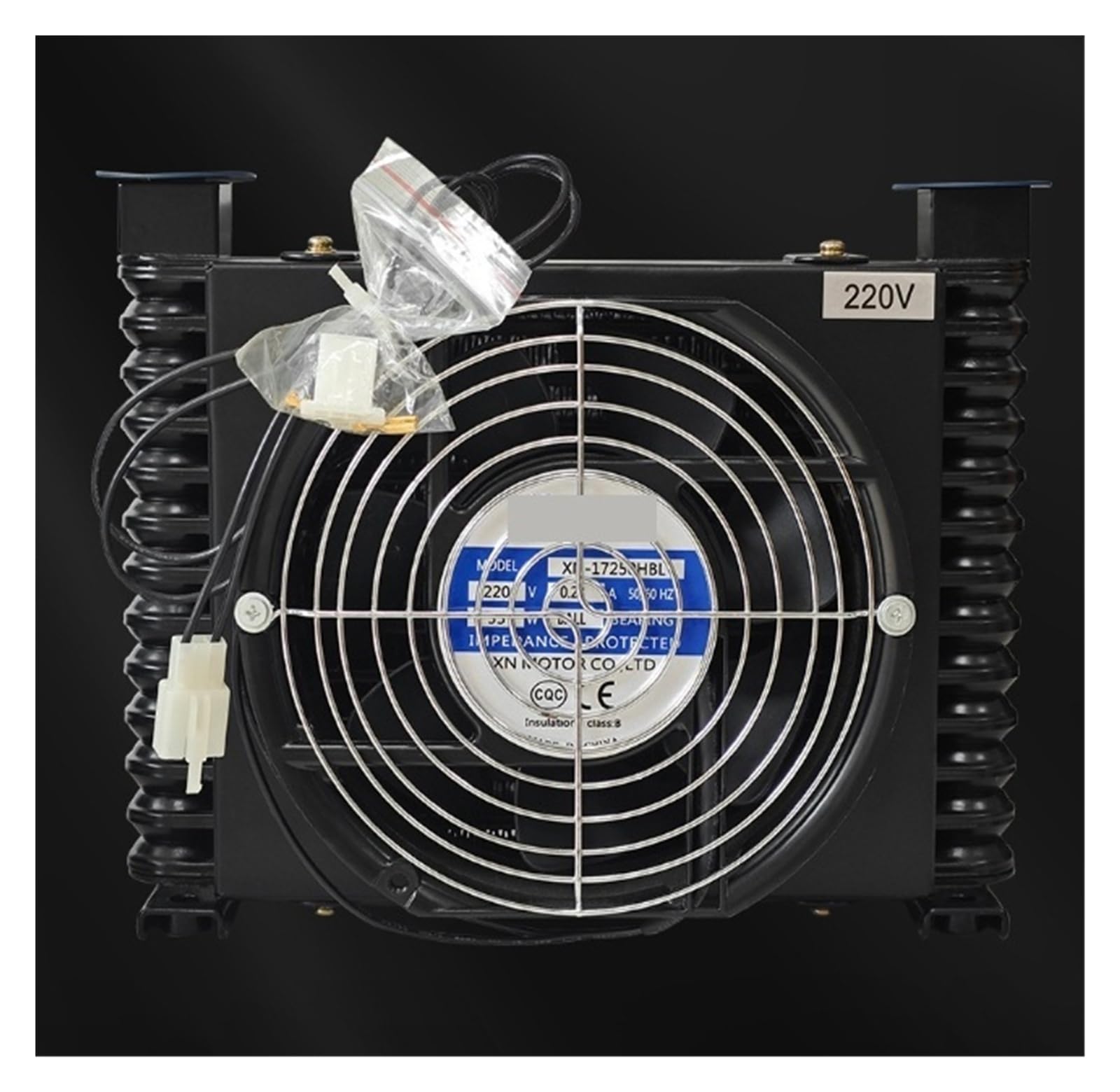 AL608T-CA 10L/min Raffreddatore d'aria industriale for olio e polvere Filtro dell'aria Ventilatore centrifugo for macchinari di ingegneria Assorbimento degli urti(DC24V)