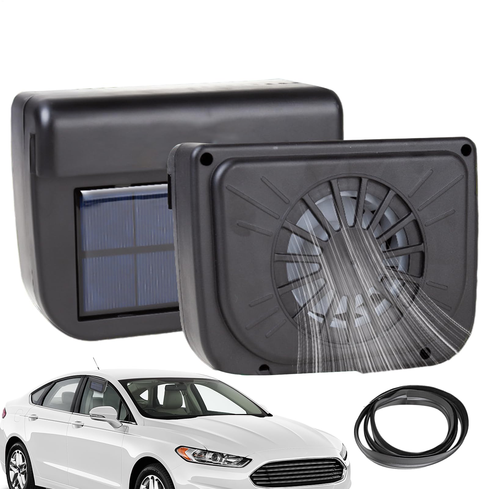 Ventola di raffreddamento auto multiuso - ventola solare | Ventola di sfiato finestre di auto con durata, ventola del finestrino con ventola solare, ventola sfiato finestre auto a rotazione rapida con