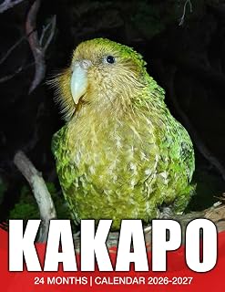 Kakapo Calendar 2026 - 2027: 2026 to 2027 Two Year Planner with Holiday Highlights for White Elephant Gifts and Family Use