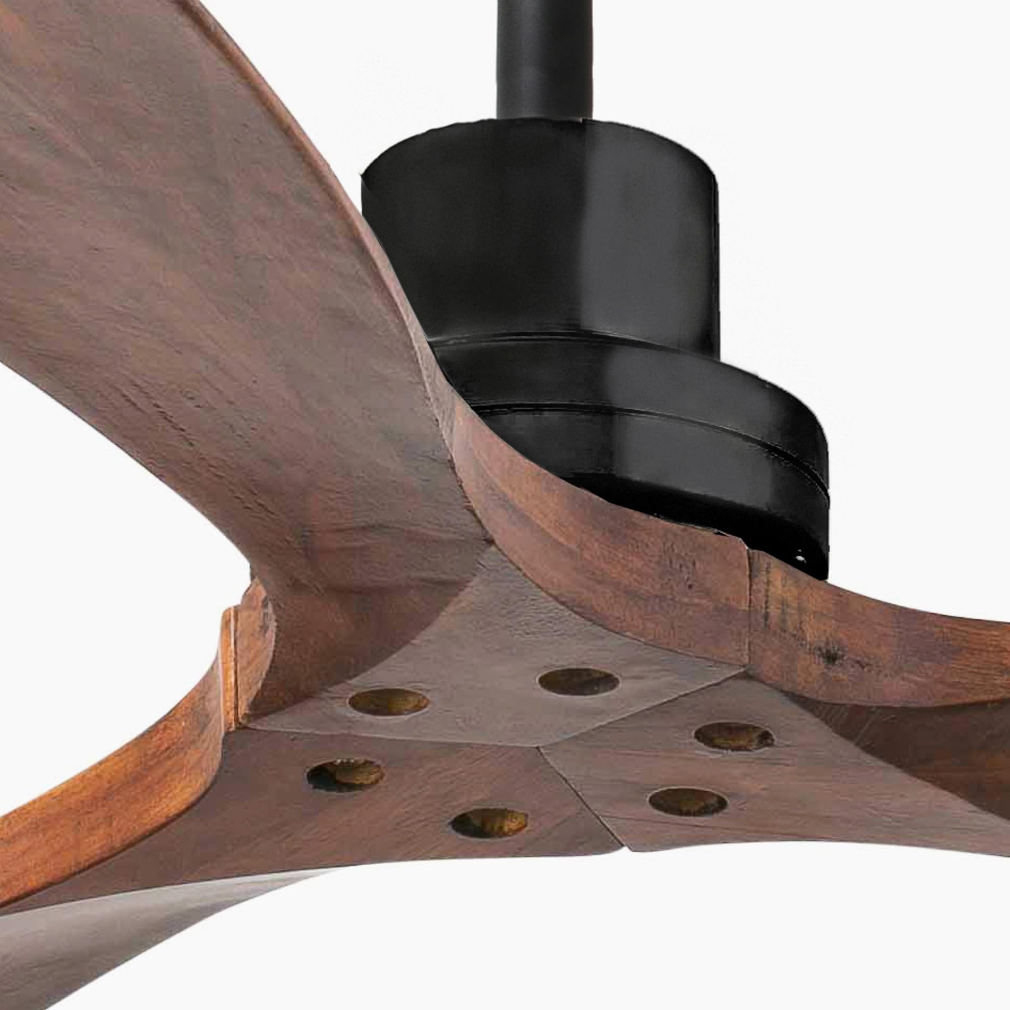 Ventilatore Design Faro Lantau Marrone Legno 33516DC