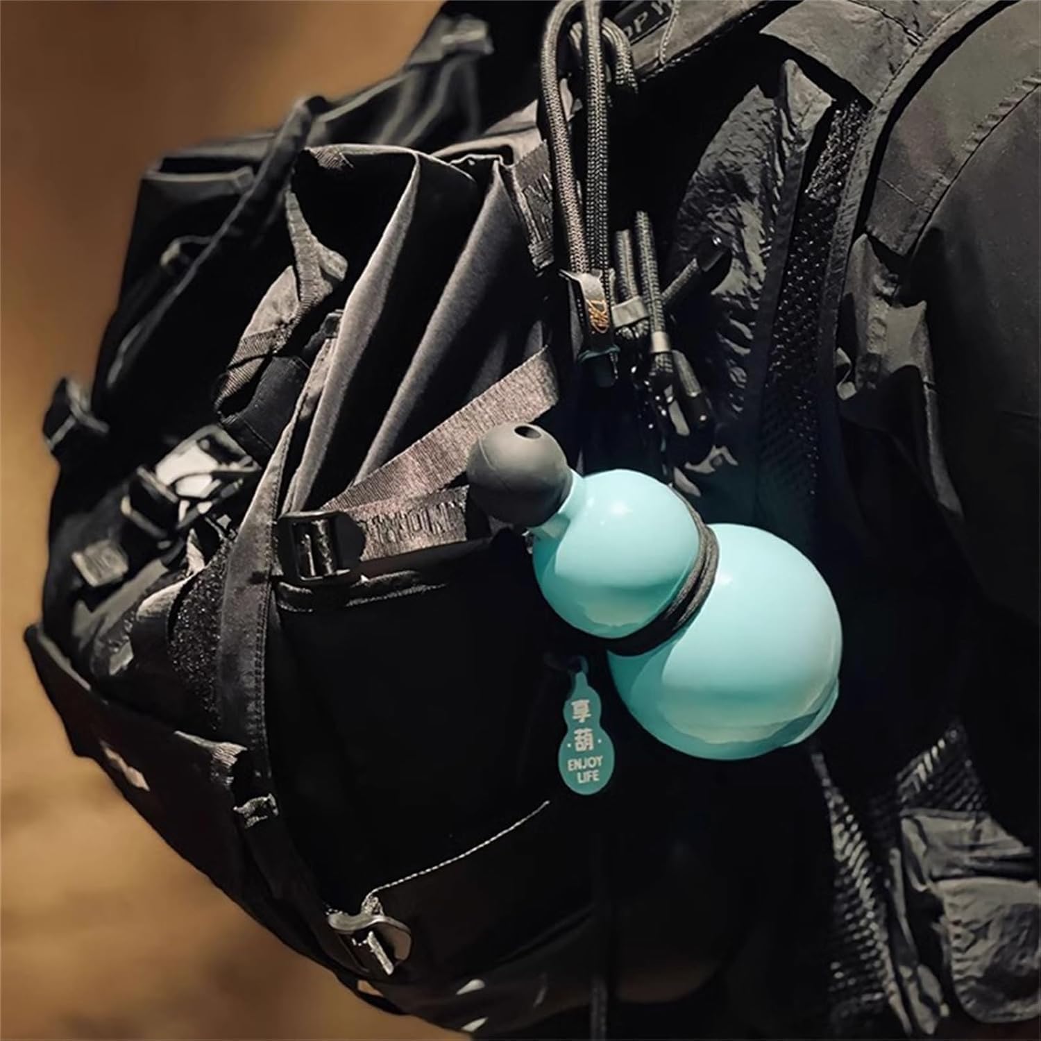 Gourd Wasserflasche, tragbare Wasserflasche, Kürbisflasche, einzigartige Reise-Wasserflasche für Fitnessstudio, chinesisches Retro-inspiriert, große Kapazität, einzigartige Geschenke für Gamer
