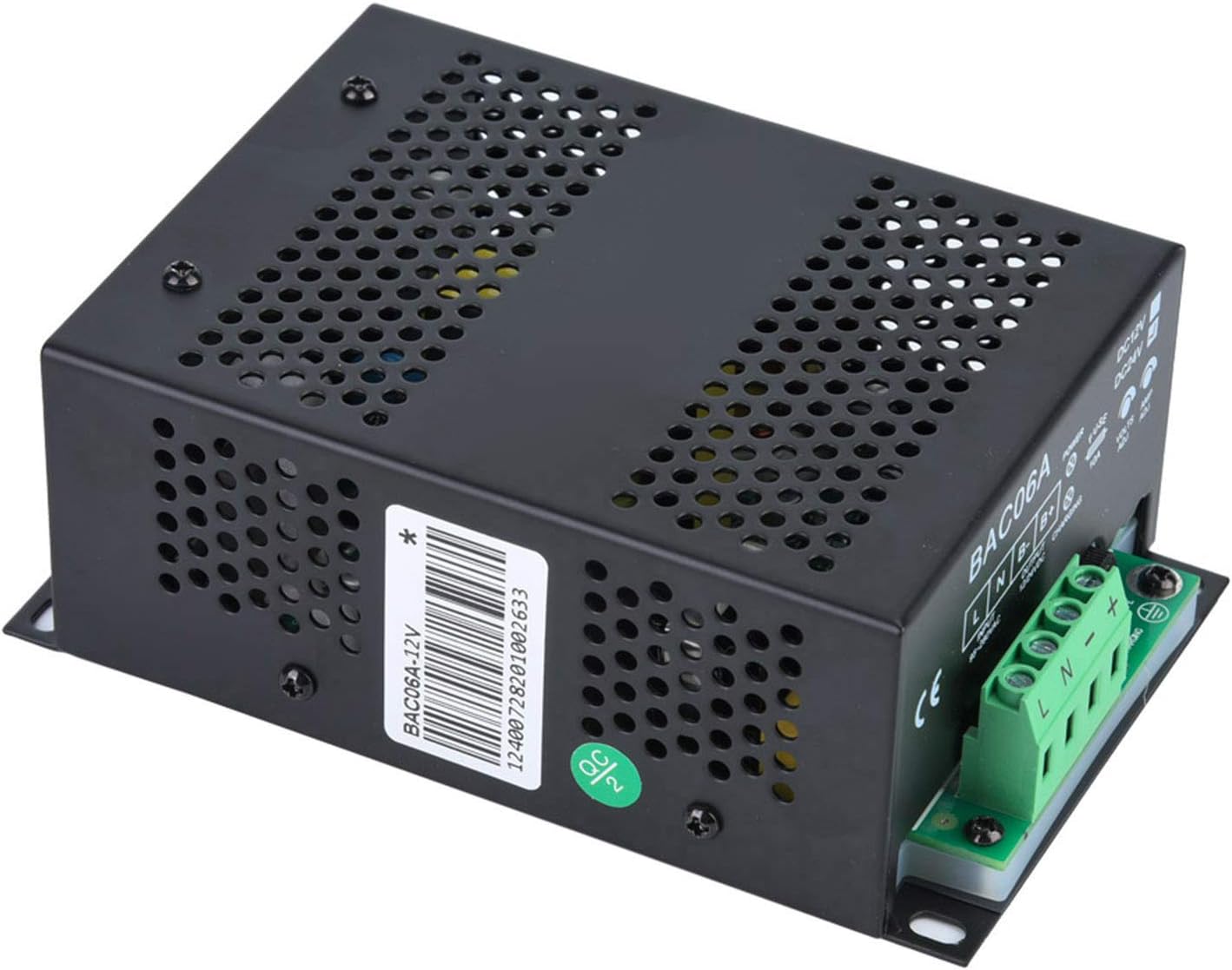 KAKAKE Cargador de Batería de Plomo-ácido Automático de 12 V de Tamaño Pequeño Circuito PFC Liviano Amplio Rango de Voltaje de Entrada para Baterías de Generadores de Plomo-ácido