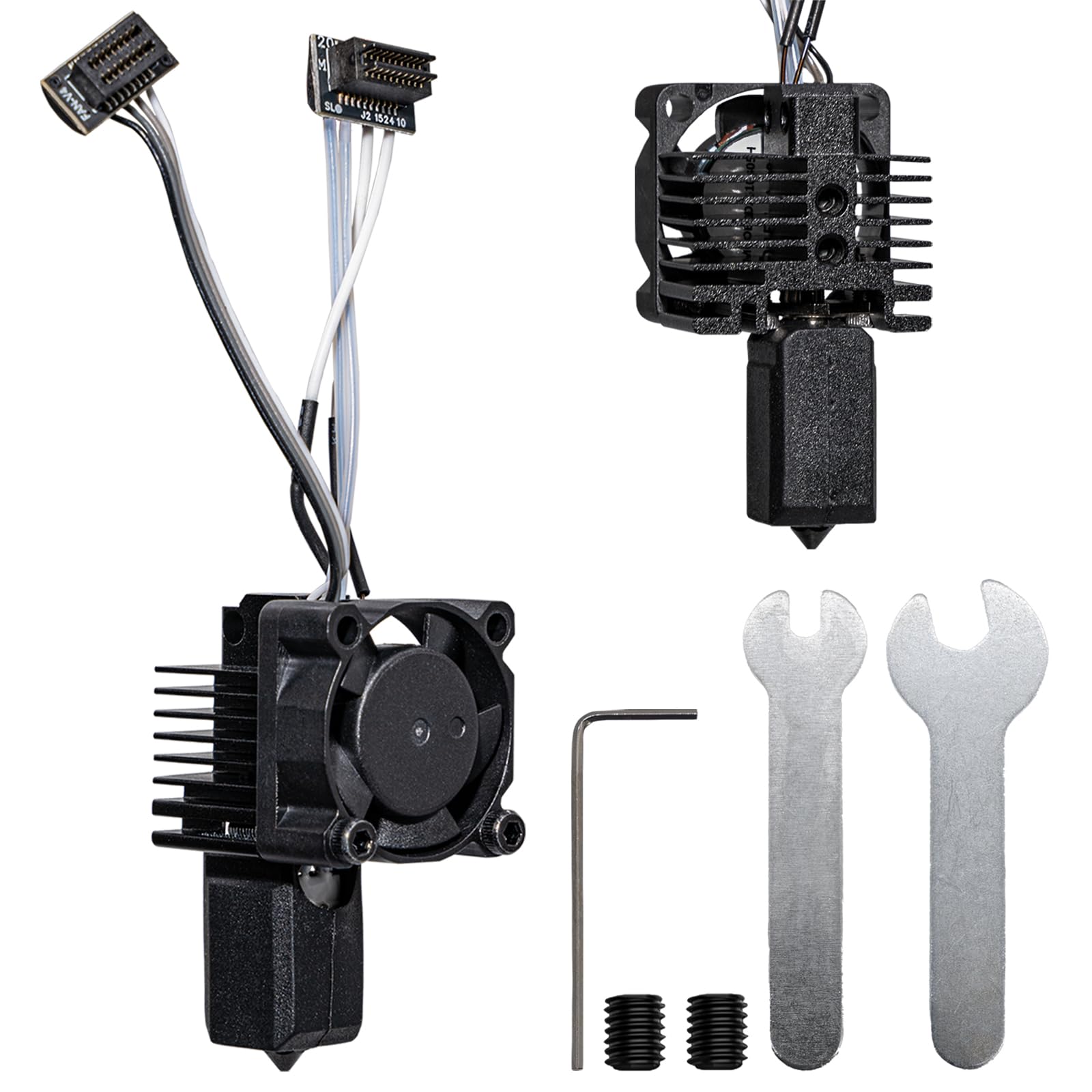 P1P P1S Hardened Steel Hotend Kit with Fan for Bambu Lab P1 Series 3D Printer, Bambulab P1 Nozzle 0.4mm Assembly, Complete Hotend Kits, Thermistor, Ceramic Heater, Extruder Heating Block Replacement-image-40