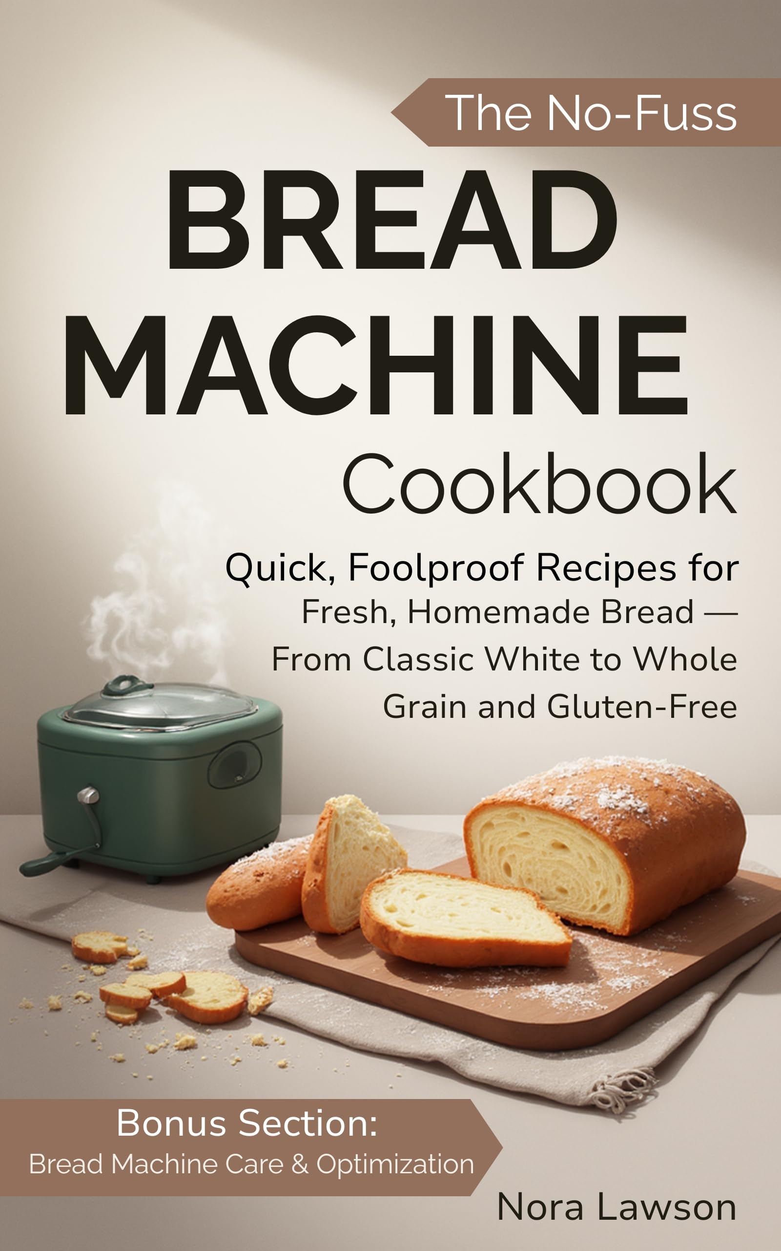 The No-Fuss Bread Machine Cookbook: Quick, Foolproof Recipes for Fresh, Homemade Bread — From Classic White to Whole Grain and Gluten-Free