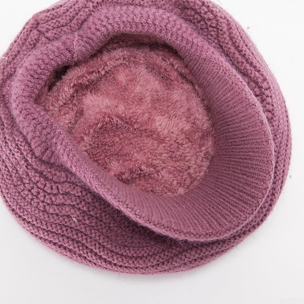 Sombrero de Invierno Tejido Acrílico para Suave y Cálido para Frío
