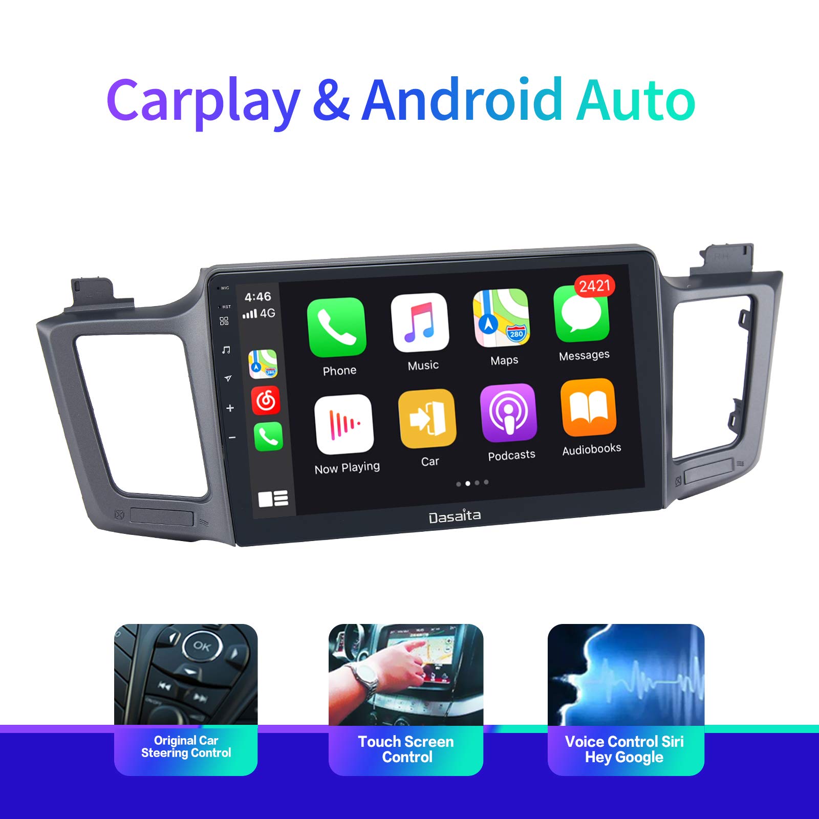 Dasaita Car Radio Bluetooth for Toyota RAV4 2014 2015 2016 2017 2018