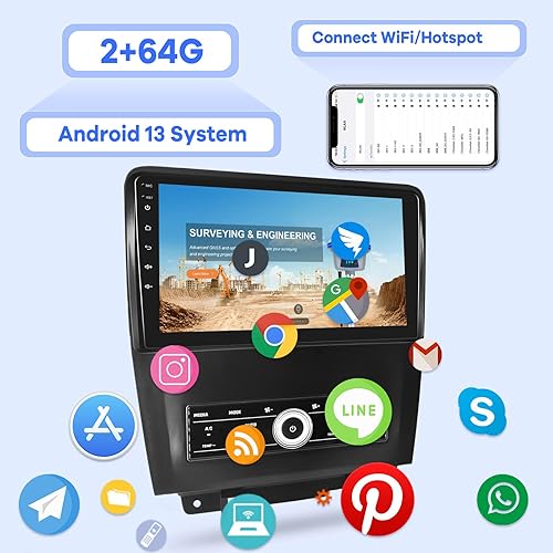 Miniatura 3 de 2G+64G Radio de coche para Ford Mustang 2010-2014, 10.1 pulgadas Android 13 pantalla táctil estéreo del coche, Apple CarplayAndroid Auto1080PHi-Fi