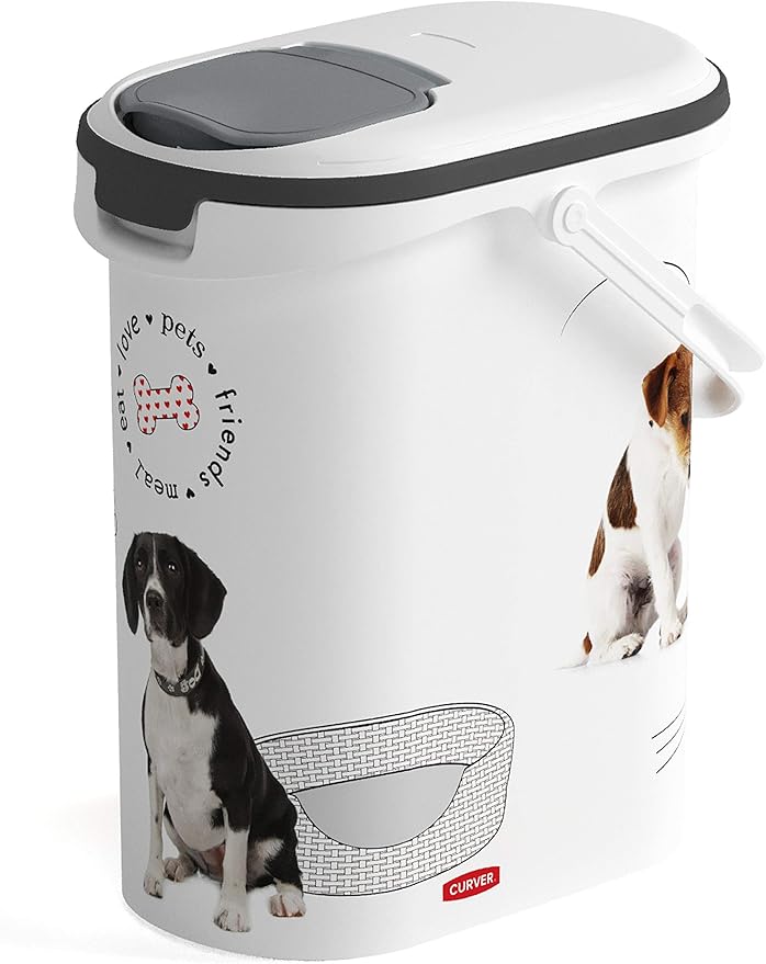 Curver Contenedor para Pienso 241103 Food Container 4 kg I 10 L White