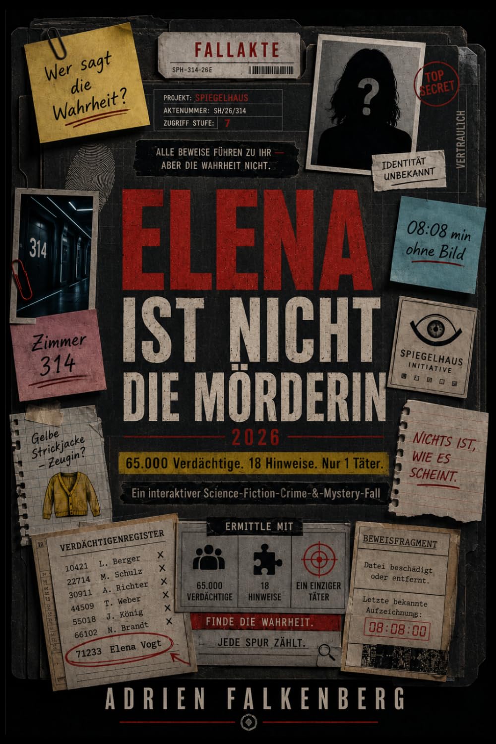 Elena ist nicht die Mörderin 2026: 65.000 Verdächtige. 18 Hinweise. Nur 1 Täter. – Das fesselnde Murder Mystery Rätselbuch für Escape-Room-Fans, Logikrätsel-Liebhaber & clevere Spürnasen