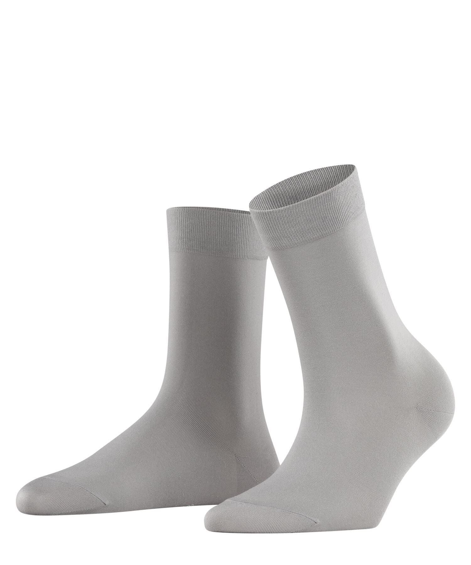 Falke Women's Grey Silver 3290 Cotton Touch W So Thin Plain 1 Pair Socks, 2.5-5
