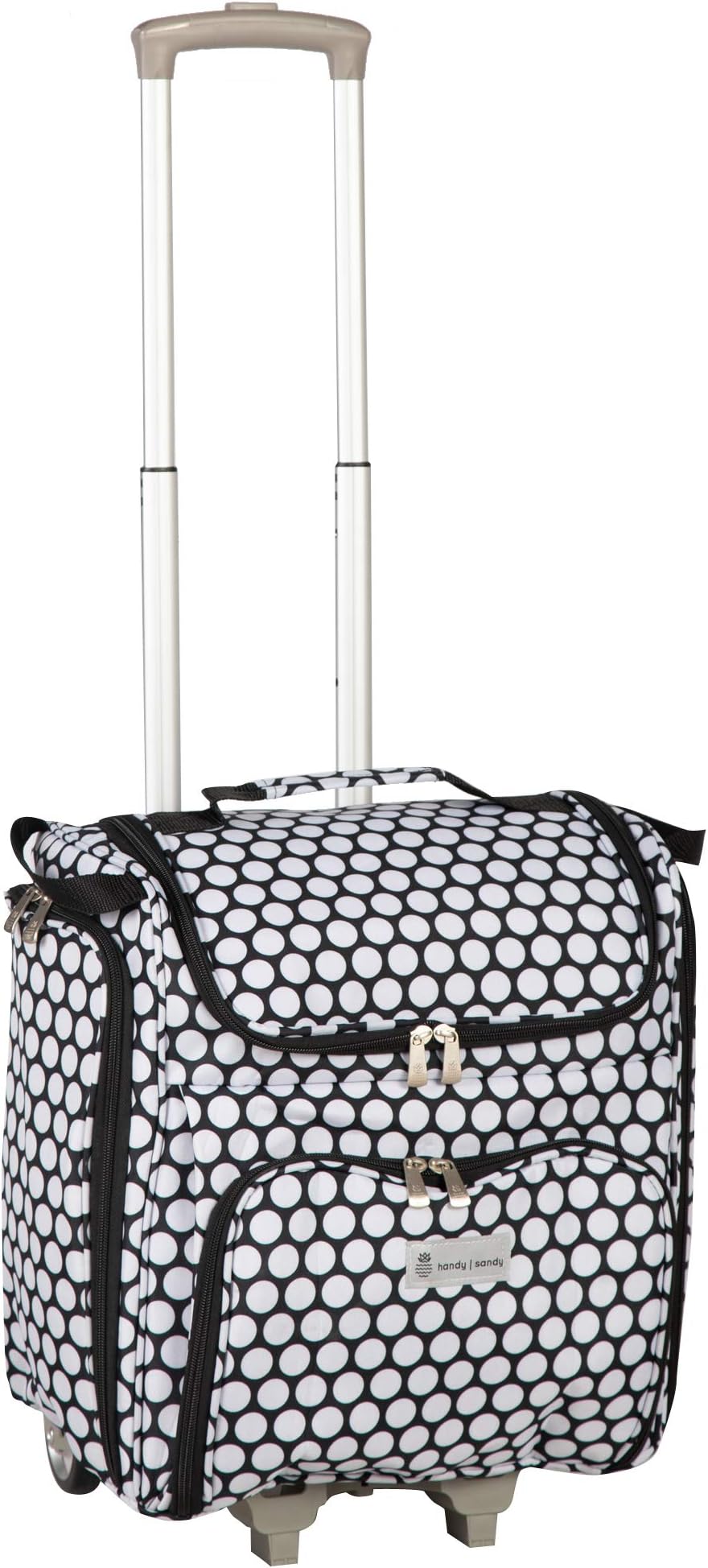 Handy Sandy Crafter’s Tote Bag Organizer, Storage Bag for Craft Supply, and Scrapbooking Carrier w/Handle and Wheels