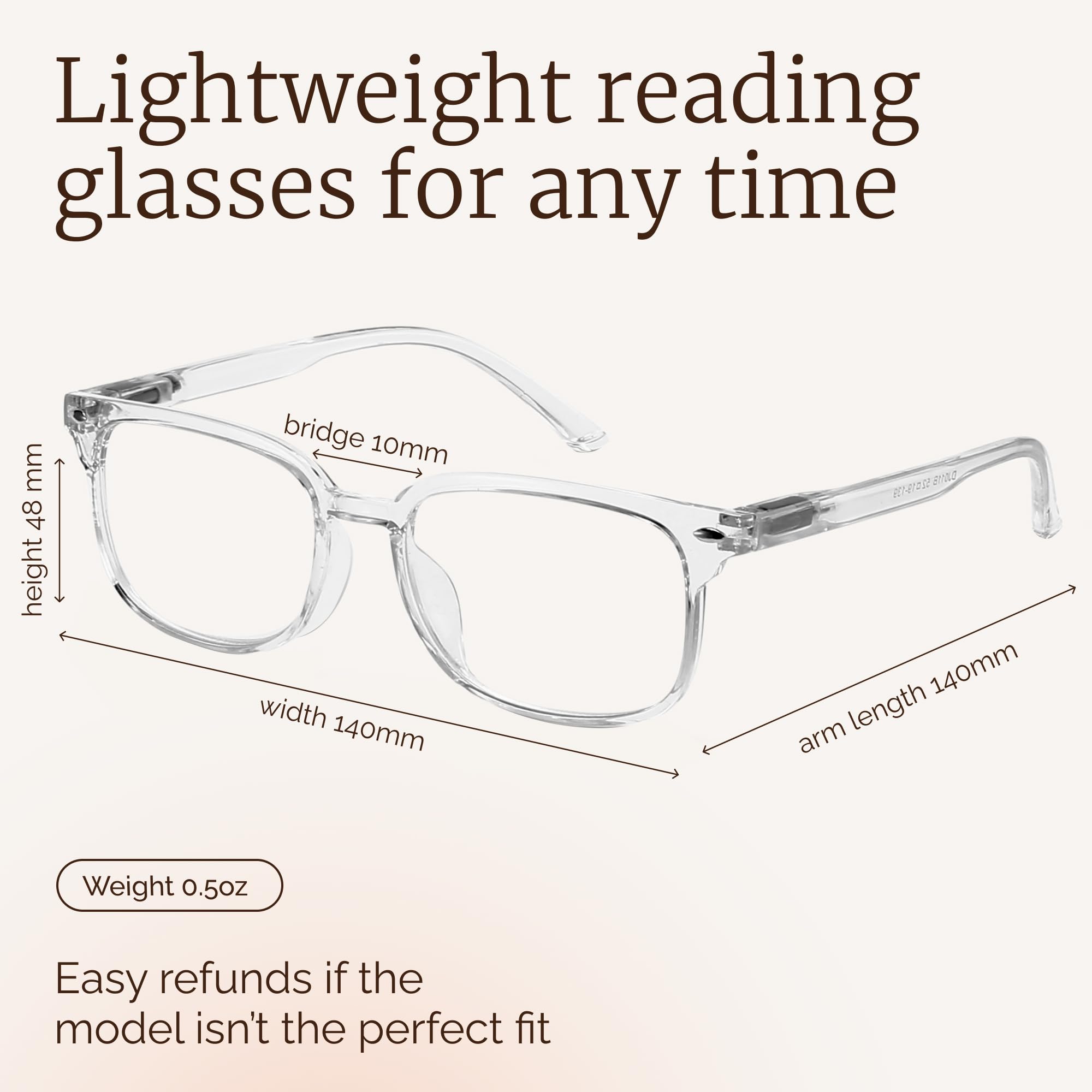 NOVIVON Blaulichtblockierende Lesebrille, modische UV-Filterbrille für Damen/Herren