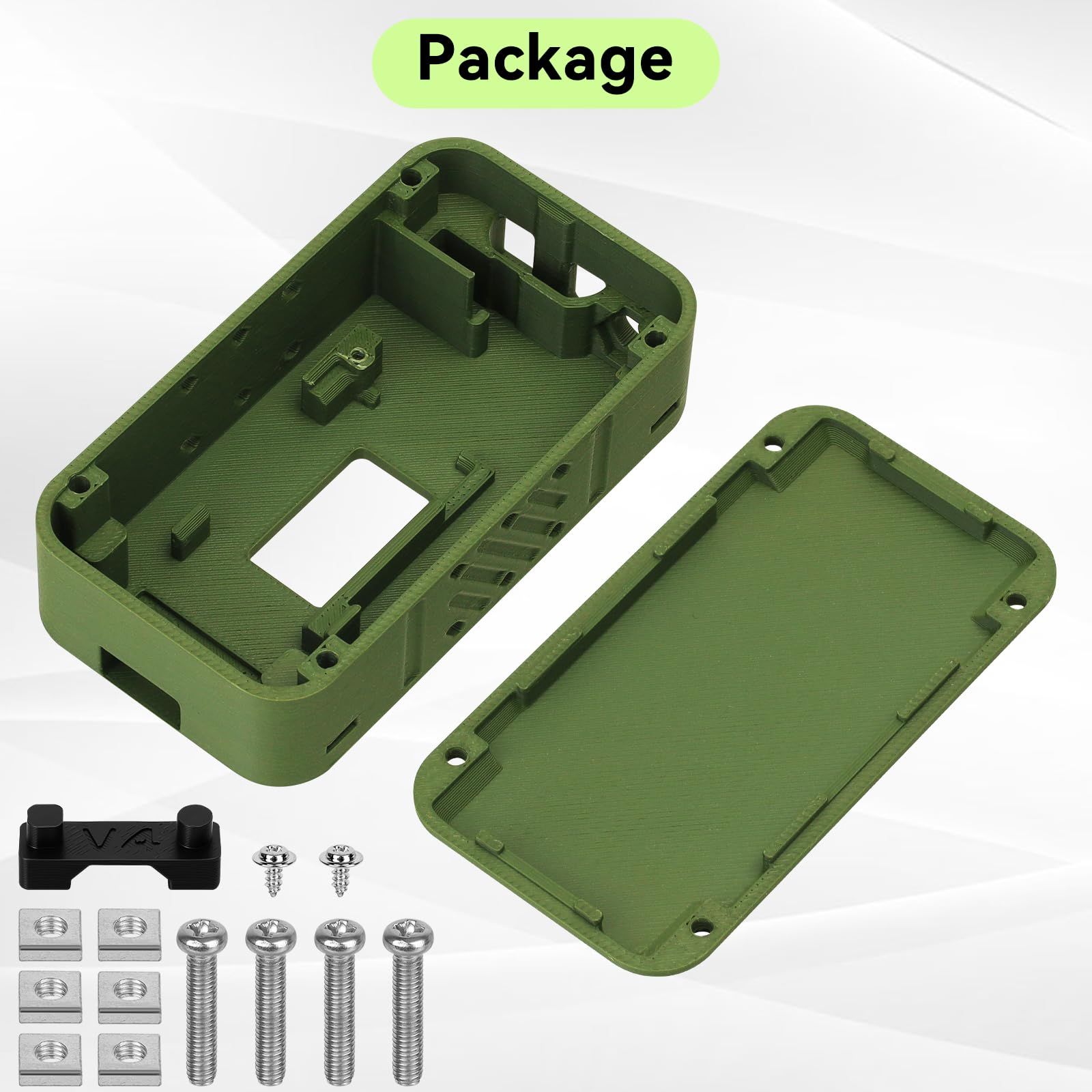 Heltec V4 Case for ESP32 LoRa V4 Development Board Custom Meshtastic Case with Antenna Port and Charging Slot (N35F, Green) — view 8