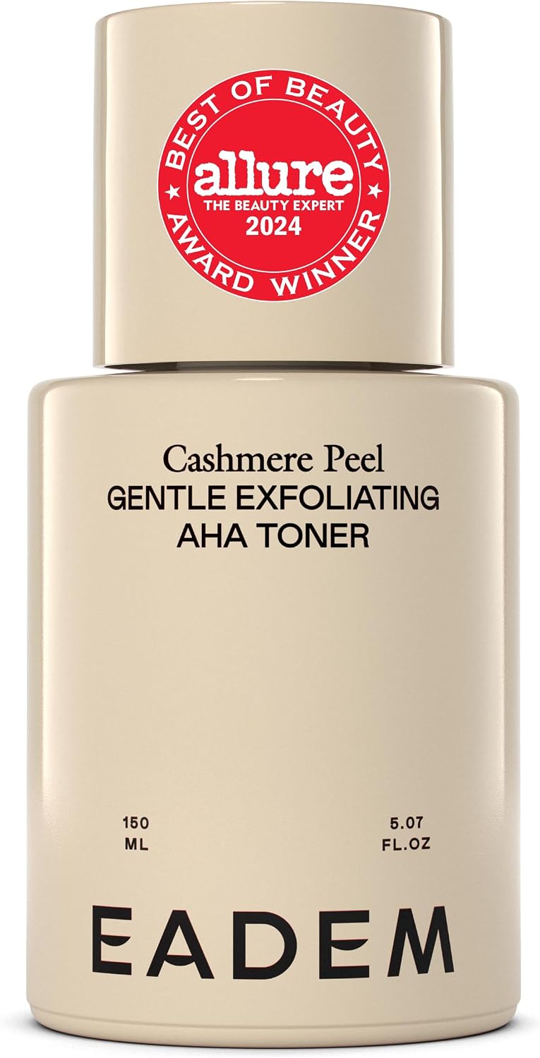 EADEM Gentle Exfoliating AHA & PHA Toner, Exfoliating Face Serum with Tranexamic Acid, AHA Exfoliant & Pore Minimizer for Face and Body, Acne Spot Serum, 5.0 oz, Cashmere Peel