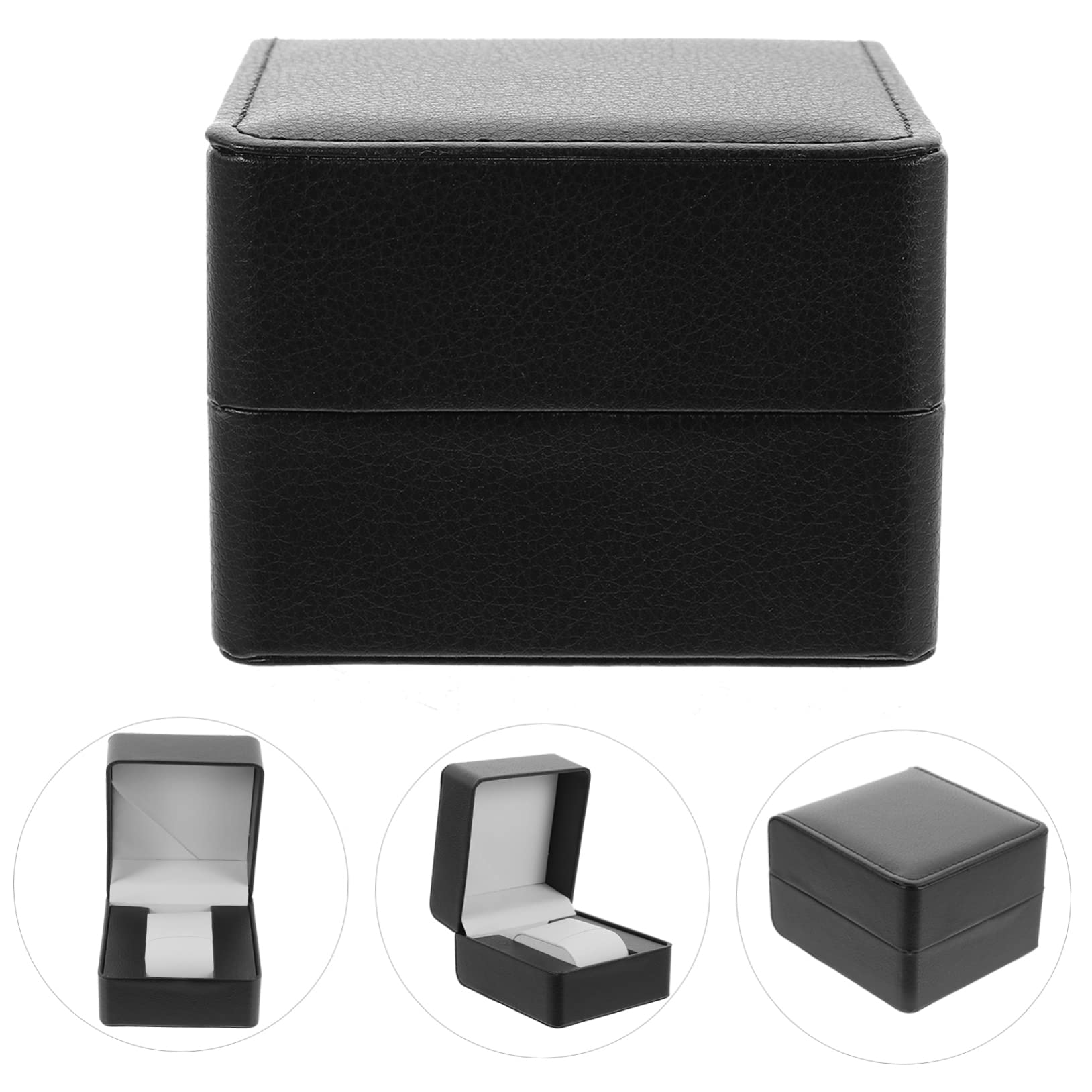 Healvian 5 piezas Caja para Relojes de PU Cuero Estuche de Viaje y Antigolpes Organizador para Relojes y Joyería Caja de para Colección y Almacenamiento