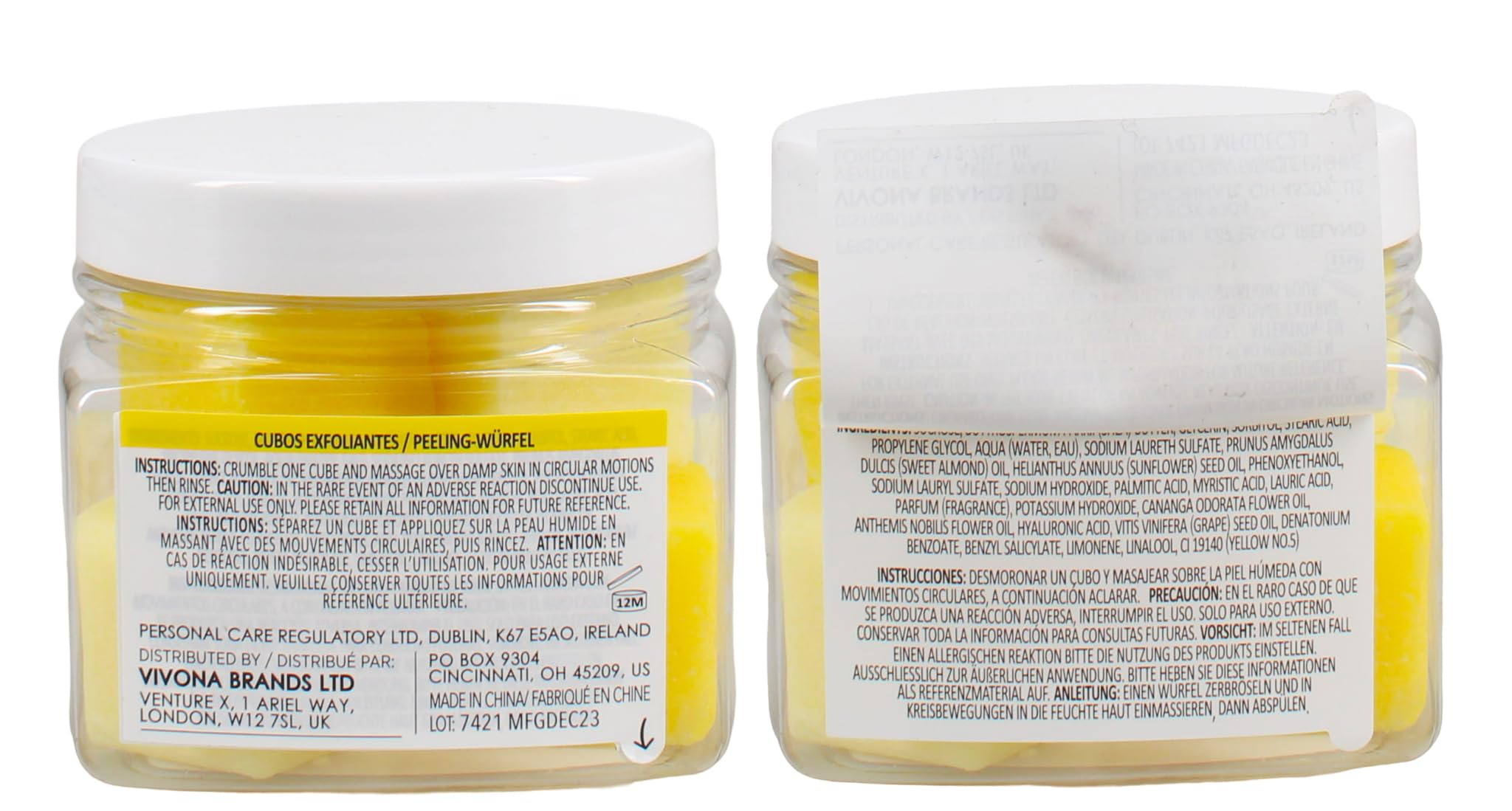 Sunday Rain Chamomile and Ylang Ylang, Exfoliating Cubes, With Hyaluronic Acid, Vegan and Cruelty-Free Body Exfoliator, 150g - Image 2