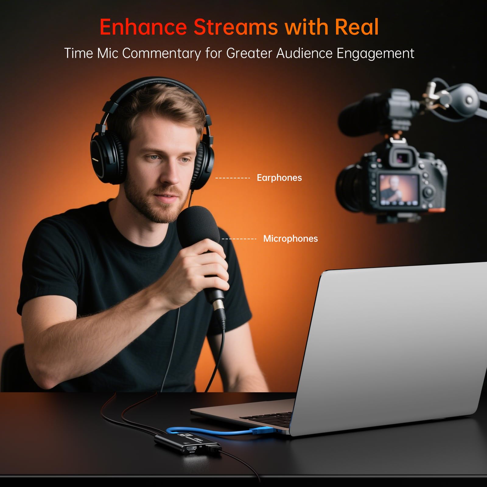 Carte de Capture HDMI Newhope pour Streaming, Capture Full HD 1080P 60FPS USB 3.0 Audio Vidéo, pour Streaming Caméra/Xbox/PS4/PS5/Switch/PC