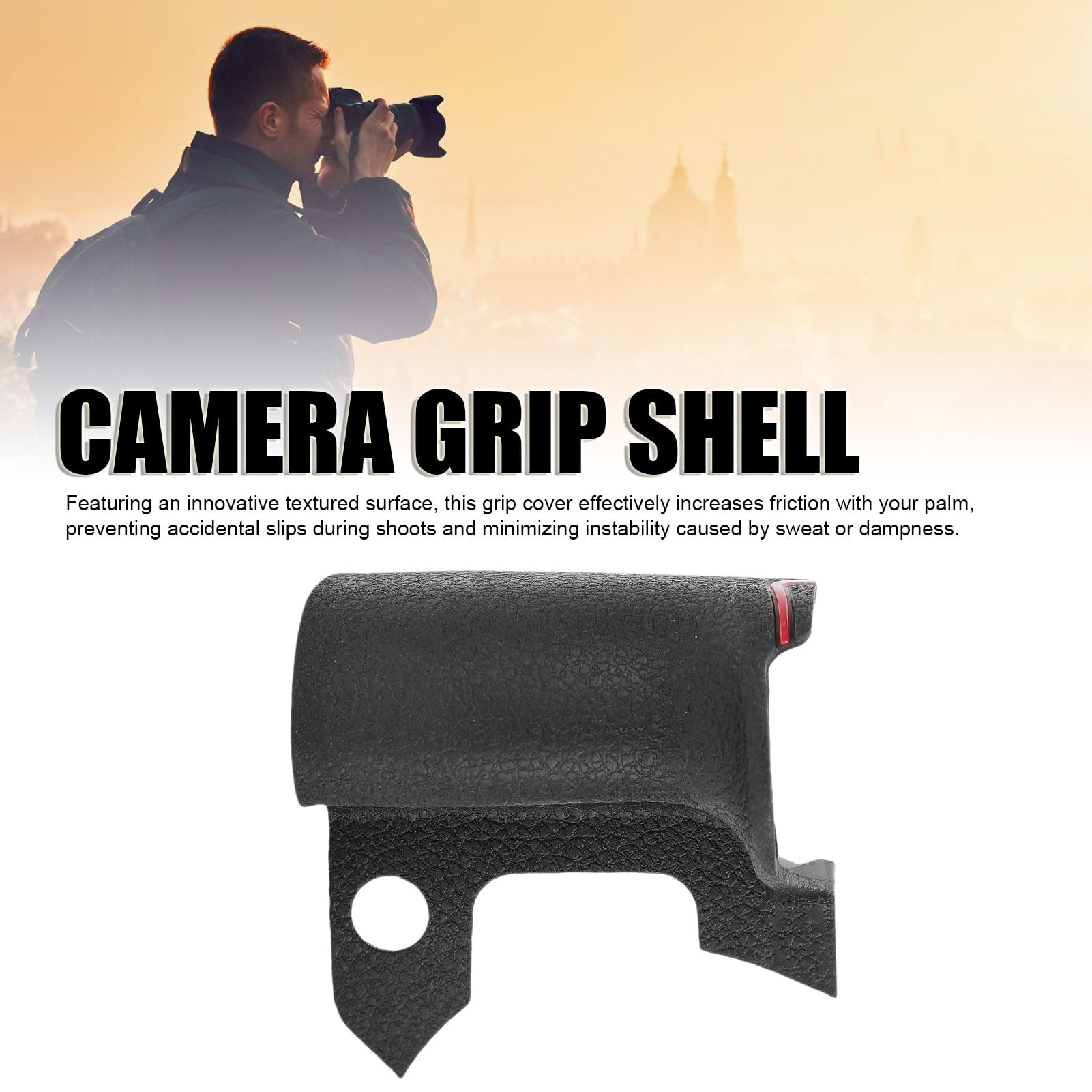 ASHATA Copertura Antiscivolo per Impugnatura della Fotocamera, Copertura in Gomma Antiscivolo per Impugnatura del Pollice per Z9 con Superficie Testurizzata, Guscio in Plastica Leggera