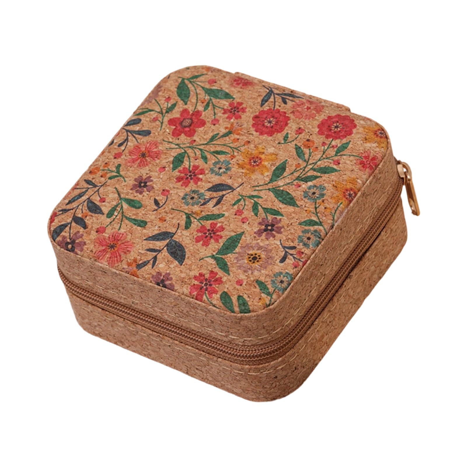 uikios Inspired Leather Jewelry Box for Travel Storage Earrings Necklaces 10x10x5cm Elegant Jewelry Organizers