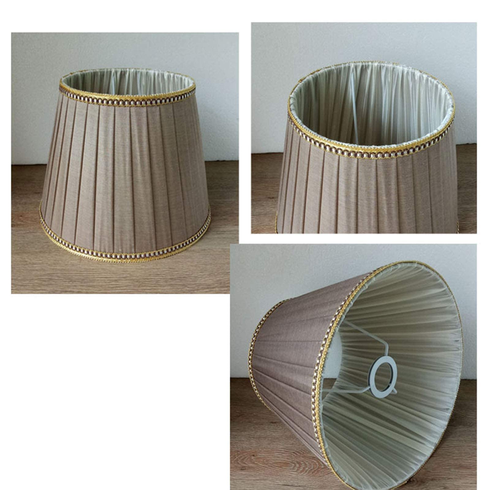 Stoffen Lampenkap, Kleine Trommelvormige E27 E14 Fluwelen Conische Decoratieve Lampenkap voor Tafel, Bed en Vloerlamp (Blauw