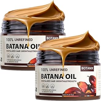Batana Oil for Hair Growth, 100% Raw Batana Oil from Honduras, Natural Pure Batana Hair Loss Oils Organic for Dry Scalp leaves Thicker Smoother Strength Hair 4.23OZ (2)